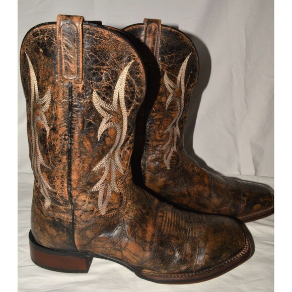 Dan Post Men’s Western Cowboy Boots DP6941 12 EW Brown Distressed Leather - Picture 2 of 9